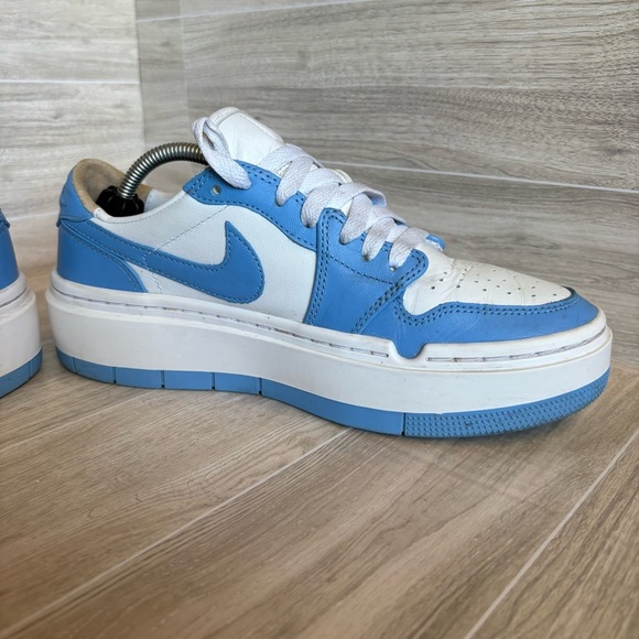 💙🤍 Nike Air Jordan 1 Low elevate platform white university blue UNC shoes - Picture 10 of 12